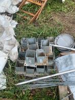 Paalhouders 9x9cm metalen voeten, Doe-het-zelf en Bouw, Ophalen