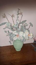 Vase avec fleurs synthetics, Antiquités & Art, Antiquités | Vases, Enlèvement