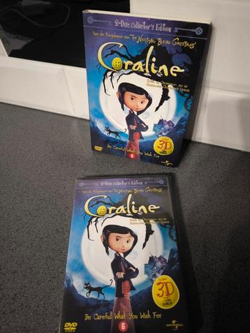 Mooie dvd Coraline Nederlandse versie in 2D en 3D  beschikbaar voor biedingen