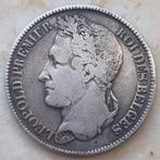 2 Francs 1843 A (Gelauwerd) Leopold I / Zeldzaam !, Zilver, Ophalen of Verzenden, Losse munt, Zilver