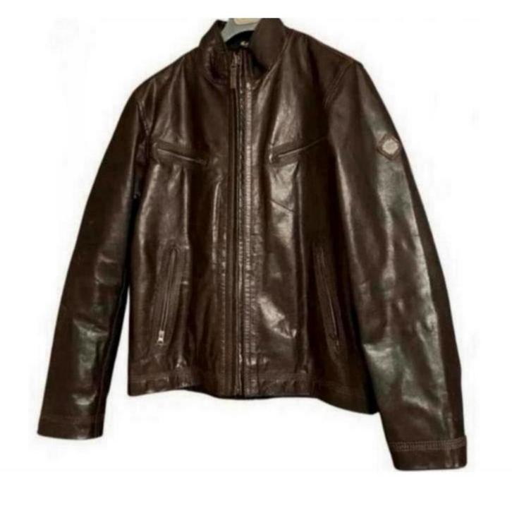 Timberland lederen jas Donker bruin silver rated tannery xl, Kleding | Heren, Jassen | Winter, Zo goed als nieuw, Maat 56/58 (XL)