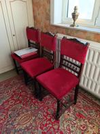 3 oude stoelen, Huis en Inrichting, Stoelen, Drie, Gebruikt, Hout, Ophalen