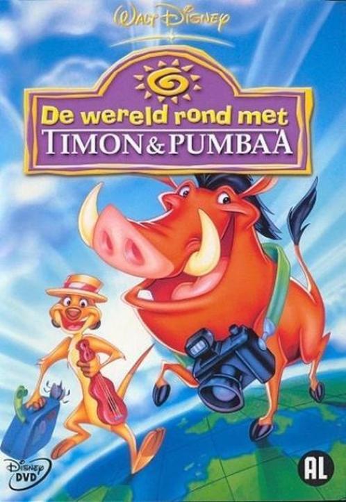Disney dvd - De wereld rond met Timon & Pumbaa, Cd's en Dvd's, Dvd's | Tekenfilms en Animatie, Ophalen of Verzenden