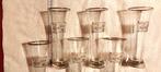 ZES vintage TUBORG fluitjes glazen, Ophalen, Zo goed als nieuw, Glas of Glazen