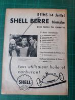 Trintignant/Gendebien/Musso - publicité papier Shell - 1957, Enlèvement ou Envoi, Utilisé, Autres types