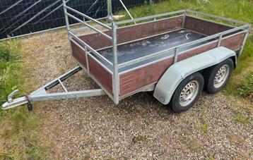 Aanhangwagen dubbelasser 750 kg vernieuwd, Auto diversen, Aanhangers en Bagagewagens, Ophalen