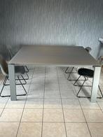 Tafel, Huis en Inrichting, Tafels | Eettafels, Ophalen, Gebruikt, 150 tot 200 cm, Vierkant