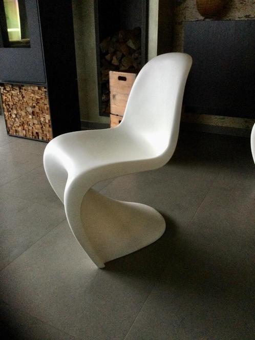 Verner Panton S-chairs, Huis en Inrichting, Stoelen, Zo goed als nieuw, Kunststof, Wit, Ophalen