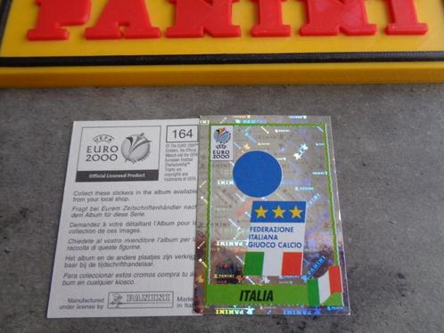 PANINI VOETBAL STICKER EURO 2000 EK embleem ITALIA, Hobby en Vrije tijd, Stickers en Plaatjes, Sticker, Ophalen of Verzenden