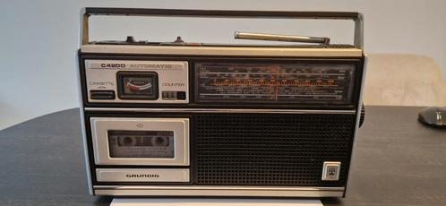 Vintage Grundig C4200 radio met cassette jaren 70, Audio, Tv en Foto, Radio's, Gebruikt, Radio, Ophalen of Verzenden