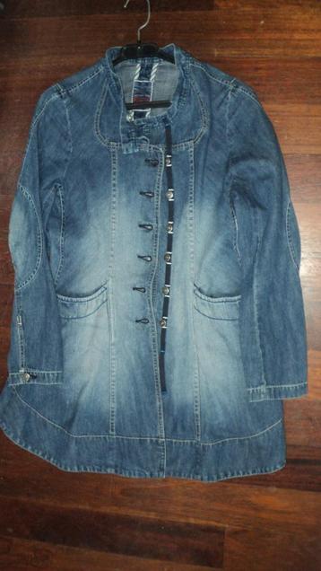 marithé françois girbaud, une longue veste en jeans t.12a, Envoi, Fille