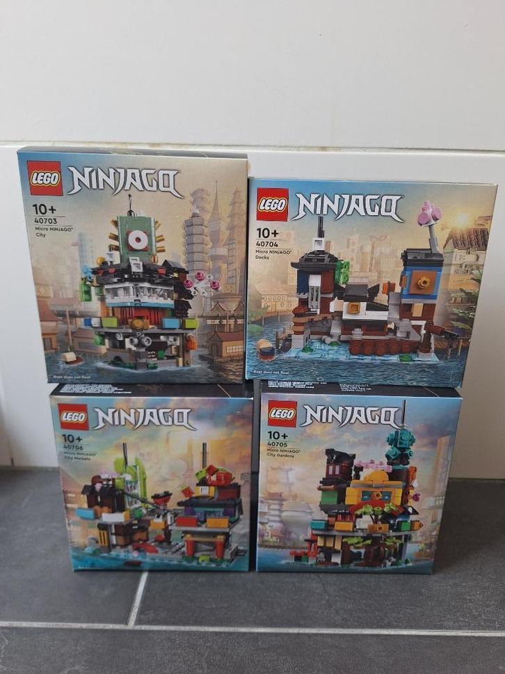 Lego micro ninjago city 4 stuks, Kinderen en Baby's, Speelgoed | Duplo en Lego, Nieuw, Lego, Complete set, Ophalen of Verzenden