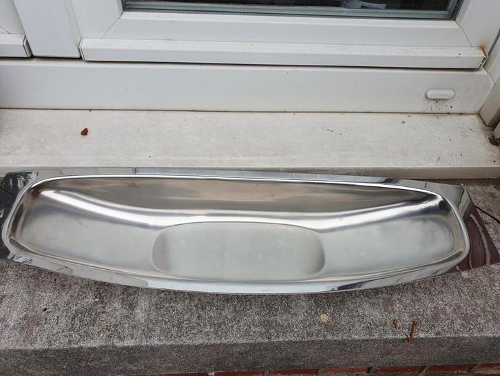 Lundtofte Deense inox bootvormige ovale serveerschaal., Huis en Inrichting, Keuken | Servies, Ophalen of Verzenden