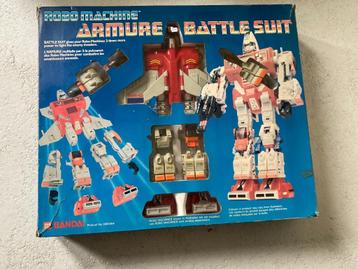 Robot robo machine Armor Battle suit + doos Vintage robot tr