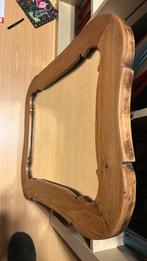 Oude antieke Spiegel 60x55, Ophalen, Gebruikt, Rechthoekig, Hout