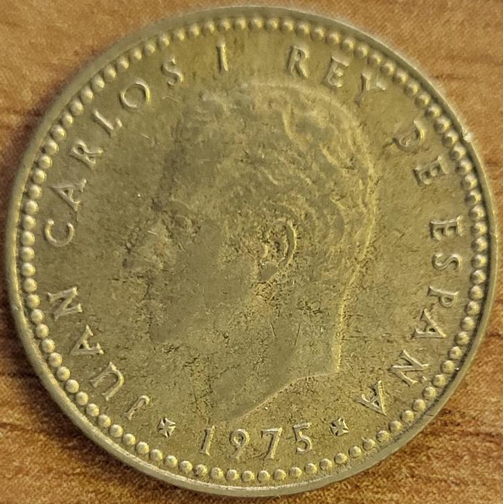 SPANJE 1 peseta 1975 (*78) Royal Mint KM#806 EXTRA FINE, Postzegels en Munten, Munten | Europa | Niet-Euromunten, Losse munt, Overige landen