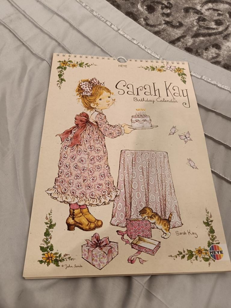 Sarah Kay birthday kalender, Verzamelen, Retro, Ophalen of Verzenden, Overige typen