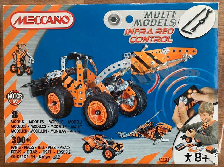 Meccano groot bouwset (8 opties), Kinderen en Baby's, Speelgoed | Bouwstenen, Gebruikt, Overige merken, Ophalen