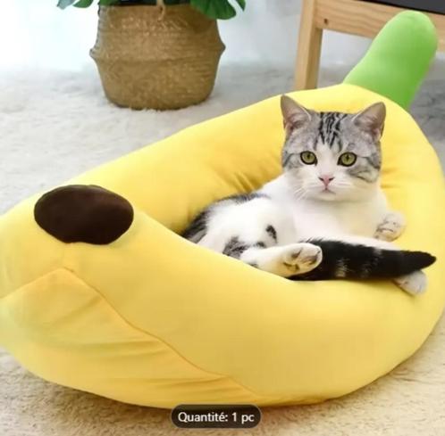 Lit panier banane pour chat ou petit chien NEUF, Dieren en Toebehoren, Kattenmanden, Nieuw, Overige, Ophalen of Verzenden