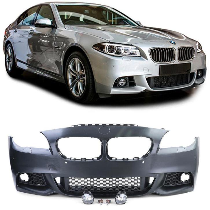 Bumper + Mistlampen Voor BMW 5 Serie F10 F11 2010–2013, Auto diversen, Tuning en Styling, Verzenden
