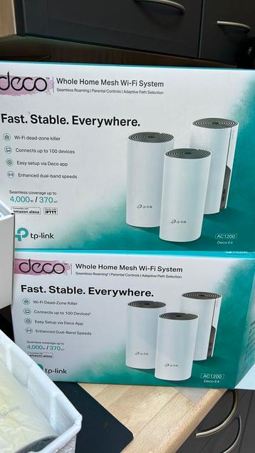 TP-Link Deco E4 (3-pack) + 1, Enlèvement, Utilisé, TP-Link