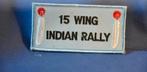 § badge tissu brodé 15eme wing indian rally, Verzamelen, Militaria | Algemeen, Ophalen of Verzenden, Luchtmacht, Embleem of Badge