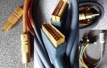 Audio Video kabels, high end , DIN , cinch, Scart