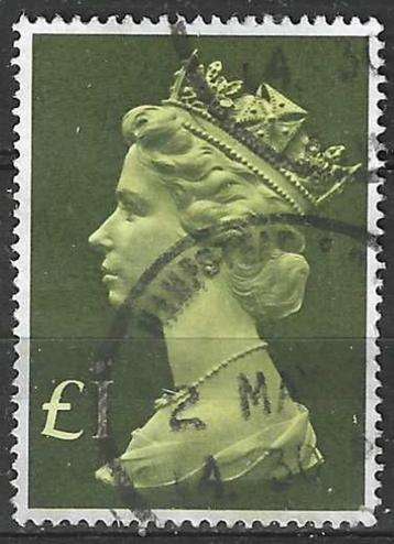 Grande-Bretagne 1977 - Yvert 822 - Reine Elisabeth (OB), Envoi, Affranchi