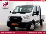 Ford Transit 350 2.0 TDCI 130pk L3H1 D.C. Trend Open Laadbak, Auto's, Bestelwagens en Lichte vracht, Wit, Bedrijf, Ford, Onderhoudsboekje