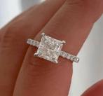 Nieuwe ring, 5 karaat!, Bijoux, Sacs & Beauté, Bagues, Neuf, 17 à 18, Blanc, Envoi