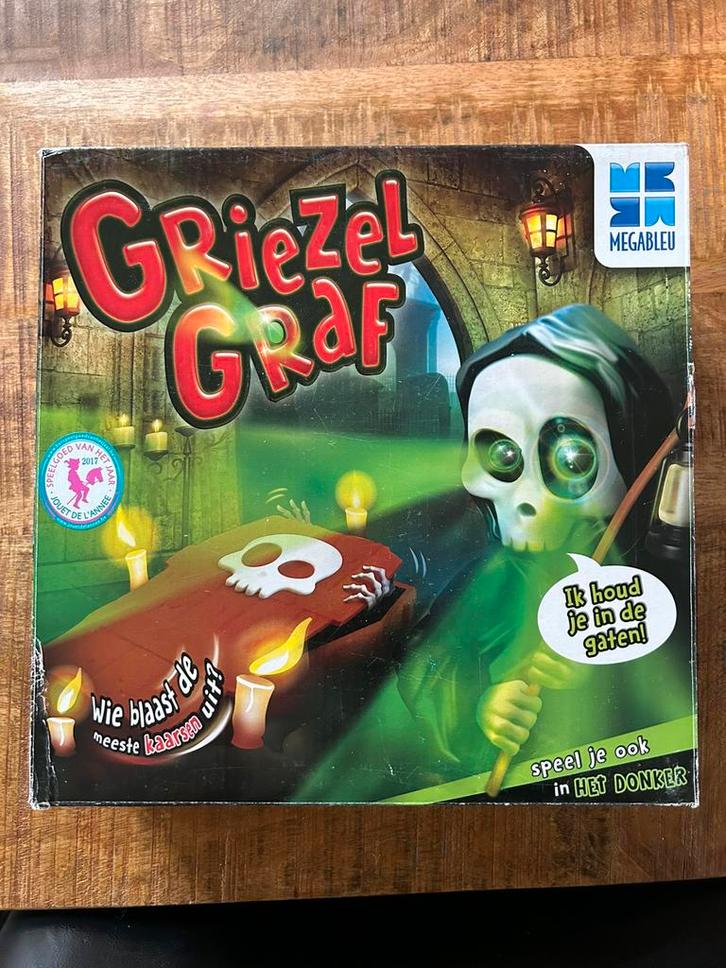 gezelschapsspel Griezel graf, Hobby en Vrije tijd, Gezelschapsspellen | Overige, Gebruikt, Een of twee spelers, Drie of vier spelers