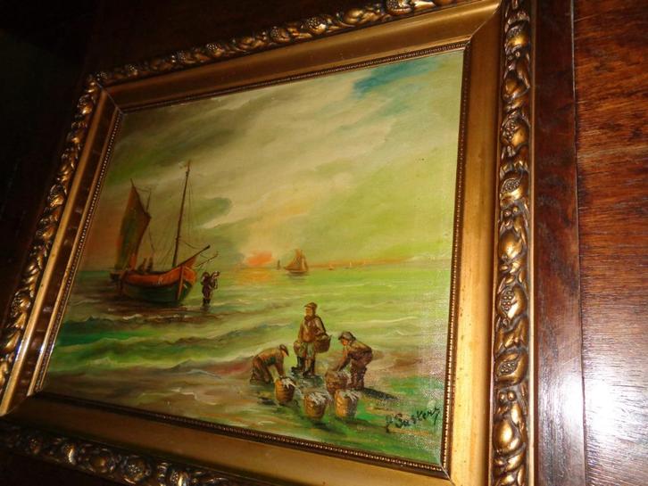 *Suster (19e eeuw) -Prachtig schilderij -Vermeld in BENEZIT, Antiek en Kunst, Kunst | Schilderijen | Klassiek, Ophalen of Verzenden