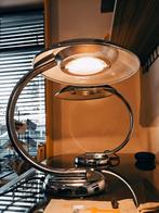 2x Vintage chroom tafellamp jaren ’80 – Bauhaus/Art Deco, Ophalen of Verzenden