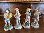 Antiek porselein set van 4 ornamenten, Ophalen