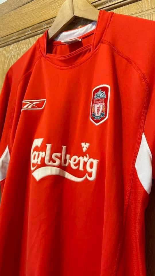 Maillot de foot liverpool fc sponsor carlsberg, Verzamelen, Sportartikelen en Voetbal, Zo goed als nieuw, Shirt, Ophalen of Verzenden