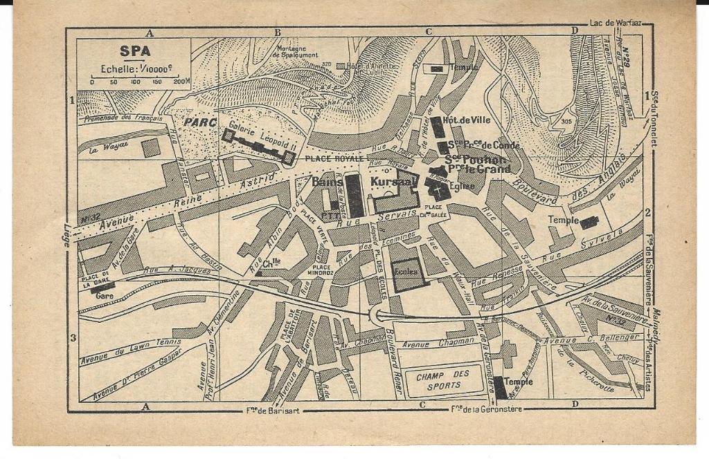 1951 - Spa, Livres, Atlas & Cartes géographiques, Enlèvement ou Envoi