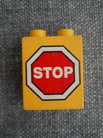Lego Duplo, brique 'STOP', Utilisé, Briques en vrac, Duplo