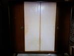 Houten kleerkast met witte deuren, Maison & Meubles, 150 à 200 cm, 150 à 200 cm, Enlèvement ou Envoi, 50 à 75 cm