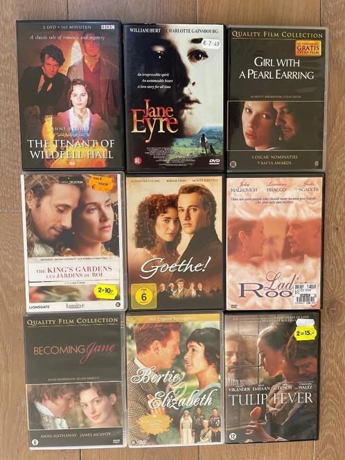 DVD's 9 stuks (Romantisch) - 10 euro, Cd's en Dvd's, Dvd's | Overige Dvd's, Zo goed als nieuw, Vanaf 12 jaar, Ophalen of Verzenden