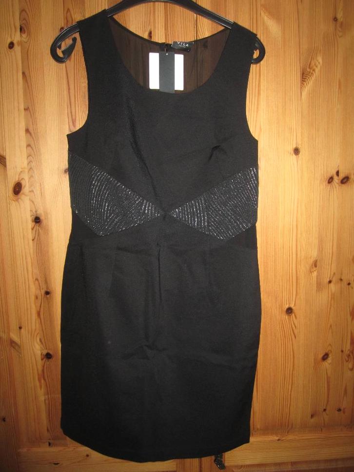 Zwarte feestjurk Vila, Vêtements | Femmes, Robes, Neuf, Taille 38/40 (M), Noir, Au-dessus du genou, Enlèvement ou Envoi