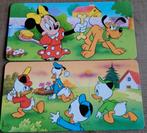 Minnie Mouse, Pluto, Donald Duck: 2 postkaarten (Nestlé), Ophalen of Verzenden, Donald Duck, Zo goed als nieuw, Papier, Kaart of Schrift