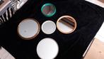 Spiegels rond vintage, Huis en Inrichting, Woonaccessoires | Spiegels, Ophalen, Zo goed als nieuw, Rond