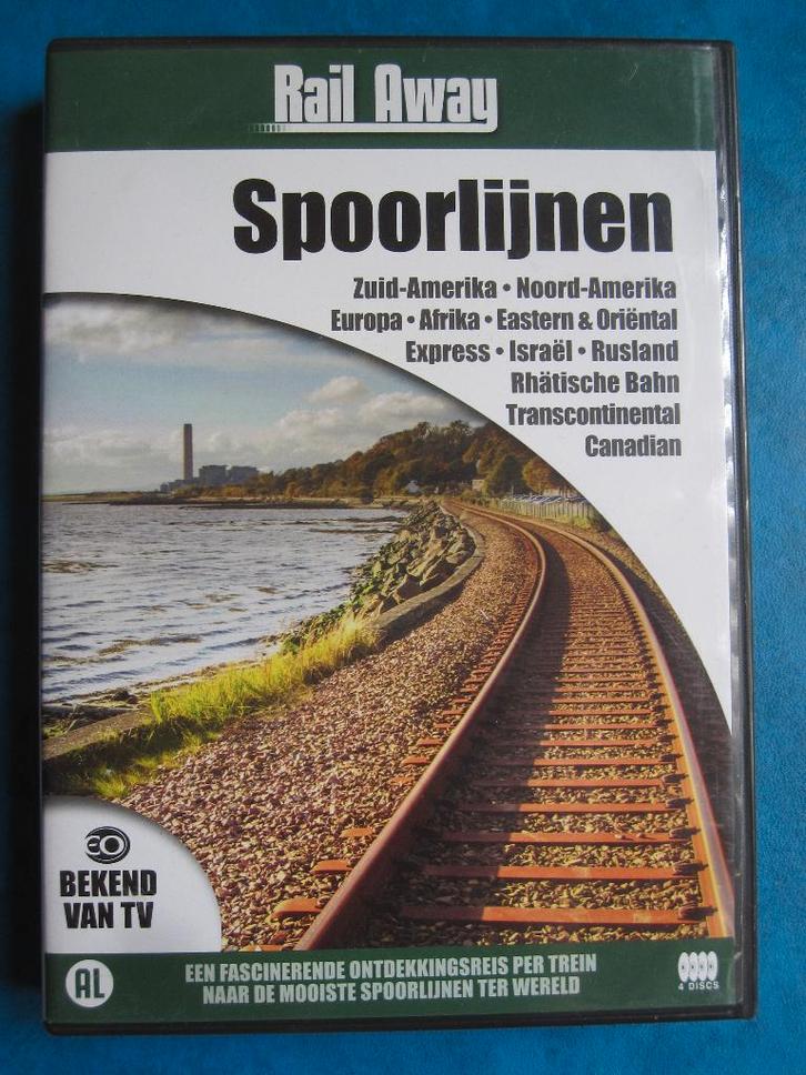 Rail Away: Spoorlijnen (4 disc), Cd's en Dvd's, Dvd's | Documentaire en Educatief, Zo goed als nieuw, Kunst of Cultuur, Boxset