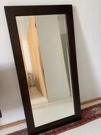 Spiegel met teak houten frame, Huis en Inrichting, 75 tot 100 cm, 150 tot 200 cm, Rechthoekig, Ophalen of Verzenden