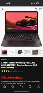 Gaming laptop lenovo, Computers en Software, Windows Laptops, Ophalen, Qwerty, 512 GB, Zo goed als nieuw