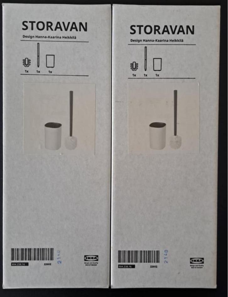 2 IKEA Storavan WC borstels in originele verzegelde doos, Doe-het-zelf en Bouw, Sanitair, Nieuw, Toilet, Ophalen of Verzenden