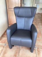 Luxe sta-op relax Velderhof Smal(zo goed als nieuw), Huis en Inrichting, Fauteuils, Ophalen, Zo goed als nieuw, Leer, Hukla himolla revilax medilax