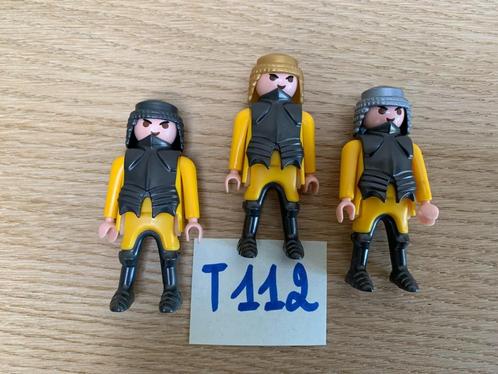 PLAYMOBIL T112 - LOT 3 RIDDERS, Kinderen en Baby's, Speelgoed | Playmobil, Nieuw, Los Playmobil, Ophalen of Verzenden