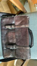 Leren laptoptas, Computers en Software, Laptoptassen, Ophalen of Verzenden, 17 inch of meer, Gebruikt, Aktetas