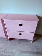3 roze ikea Busugne commode kastjes met 2 lades, Zo goed als nieuw, 75 tot 100 cm, Minder dan 50 cm, Commode